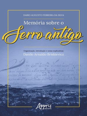 cover image of Memória sobre o Serro Antigo